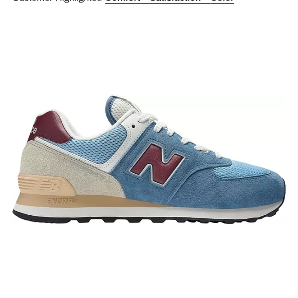New Balance Other - New Balance 574 Unisex Sneakers in Blue and Burgundy